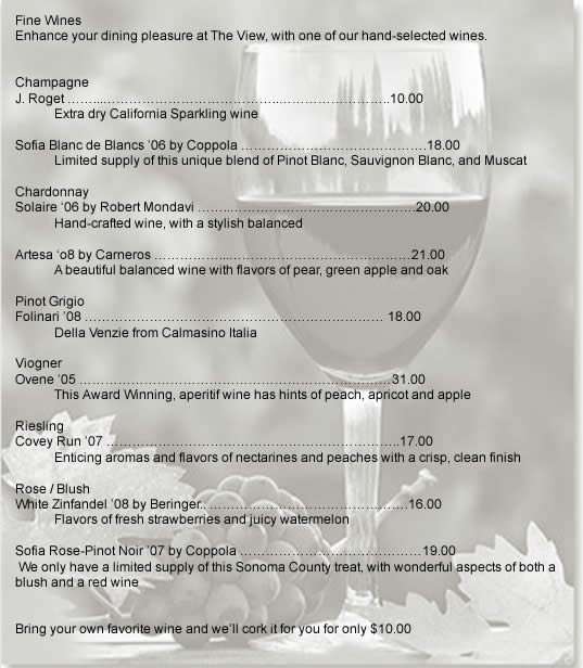 Wine list 1